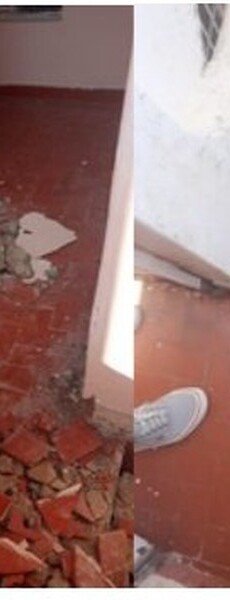 Recuperação de piso em área comum de condomínio